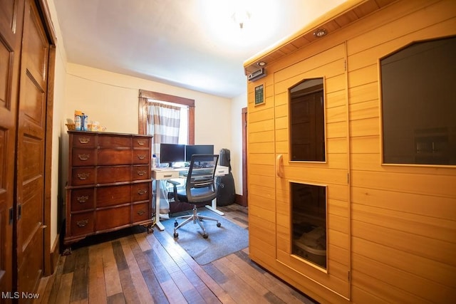 144 S Walnut St, Gnadenhutten, OH 44629 - office with dark wood-style flooring