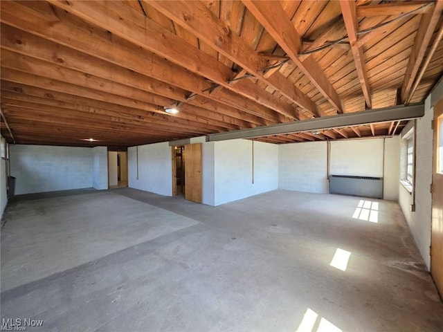 view of basement