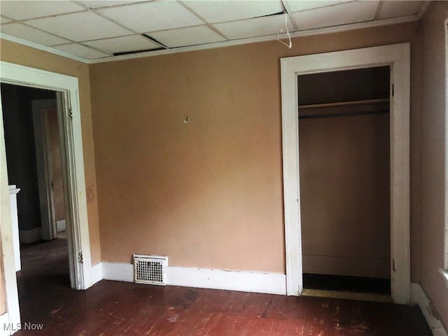 3331-33 W St, Weirton, WV 26062 - unfurnished bedroom with visible vents, baseboards, and wood finished floors