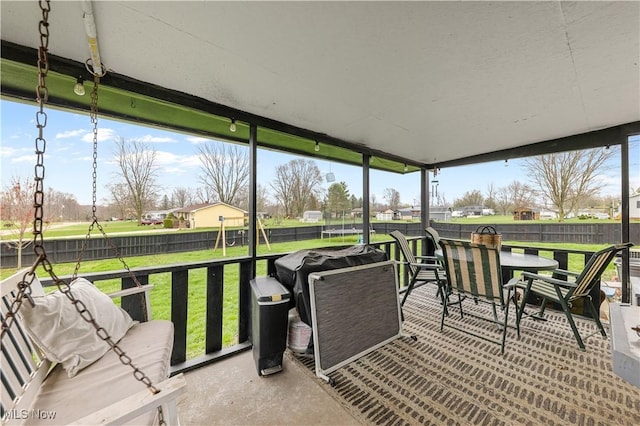 4000 S Mahoning Ave, Alliance, OH 44601 - sunroom / solarium featuring outdoor dining space