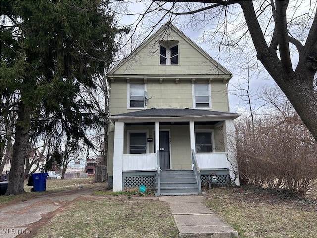 945 E 149th St, Cleveland, OH 44110 - traditional style home featuring covered porch