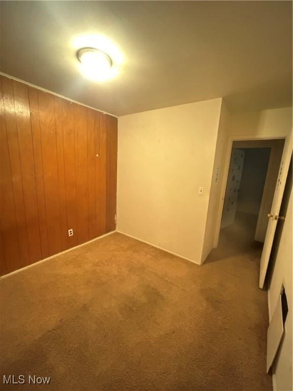 2424 Mccartney Rd, Youngstown, OH 44505 - empty room featuring wooden walls and carpet