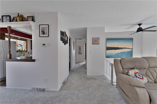 1863 Beaver Trl, Mineral Ridge, OH 44440 - corridor with visible vents, baseboards, and carpet