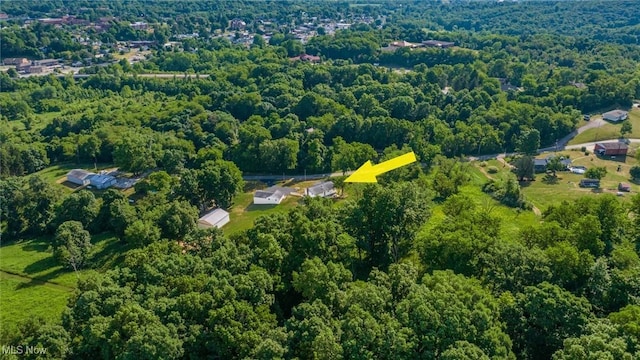 165 Reservoir Rd, New Concord, OH 43762 - aerial view featuring a forest view