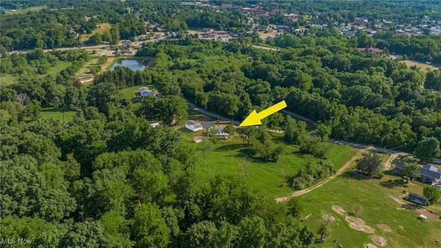 165 Reservoir Rd, New Concord, OH 43762 - drone / aerial view featuring a view of trees
