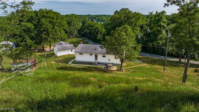 165 Reservoir Rd, New Concord, OH 43762 - drone / aerial view featuring a view of trees
