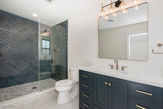 2762 Rocky Ridge Dr, Westlake, OH 44145 - bathroom with toilet, a shower stall, and vanity