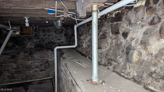 view of basement
