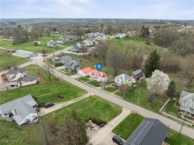 drone / aerial view featuring a residential view