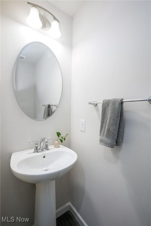 bathroom with visible vents