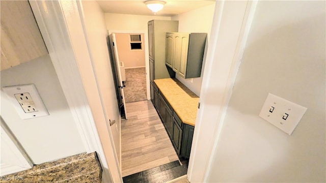 bathroom with wood finished floors
