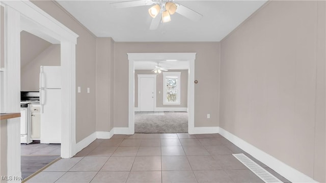 804 E Ave, Elyria, OH 44035 - hall with light tile patterned floors and baseboards