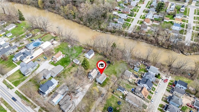 804 E Ave, Elyria, OH 44035 - aerial view featuring a water view