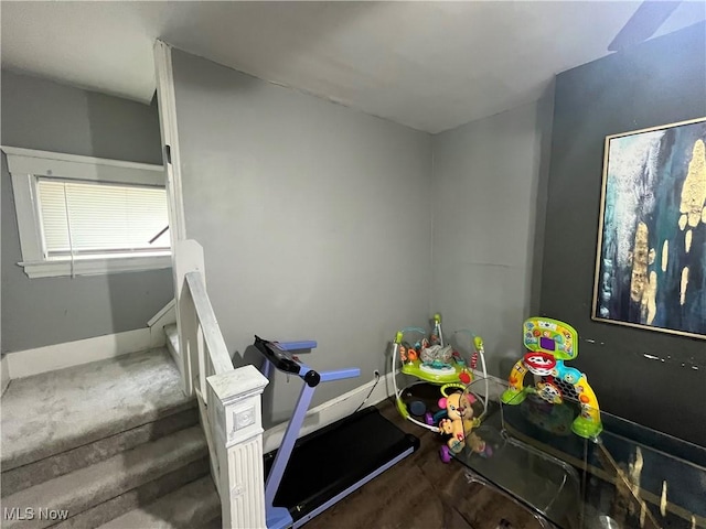 interior space with baseboards