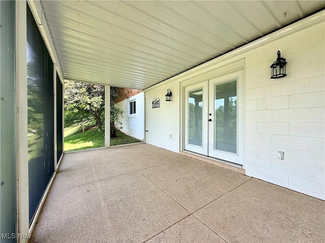 21 Ashwood Dr, Vienna, WV 26105 - view of patio featuring french doors