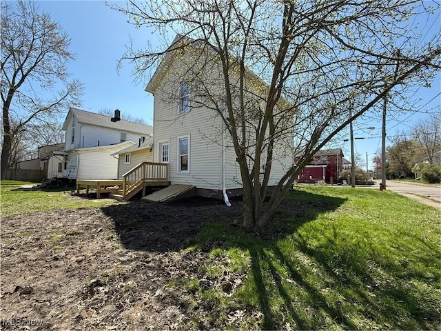 222 Smith St, Niles, OH 44446 - view of home's exterior featuring a yard