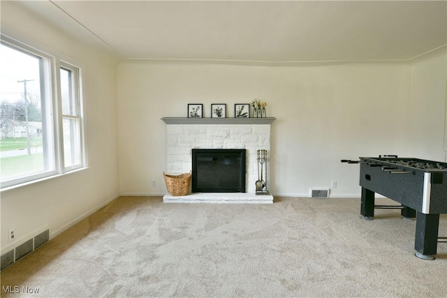 5099 Norquest Blvd, Youngstown, OH 44515 - unfurnished living room featuring visible vents, carpet floors, and a healthy amount of sunlight