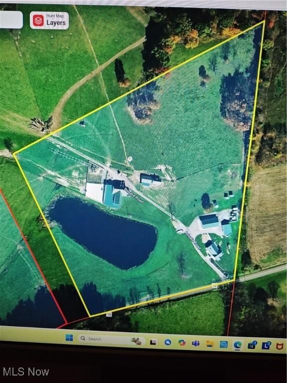 1347 Andora Rd, Carrollton, OH 44615 - map / location with property parcel outlined