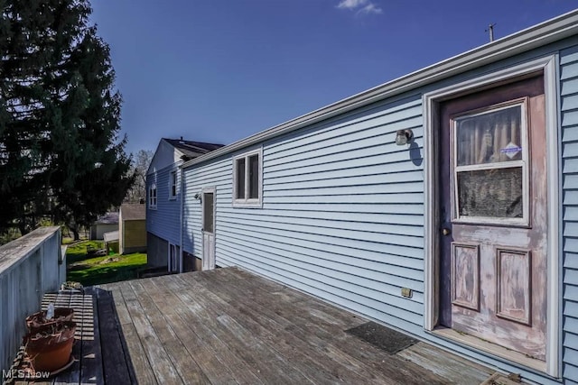 2104 Tanner Ave SW, Canton, OH 44706 - view of wooden deck