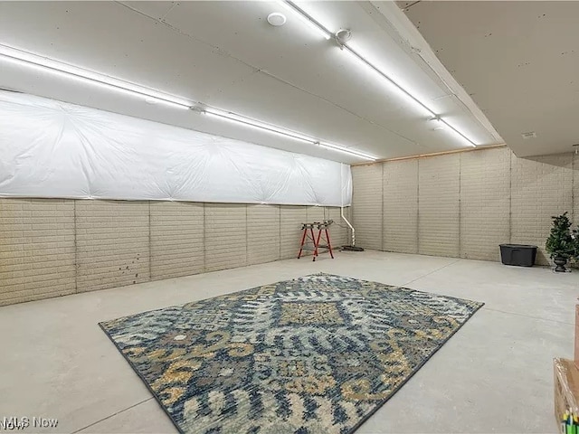 view of basement