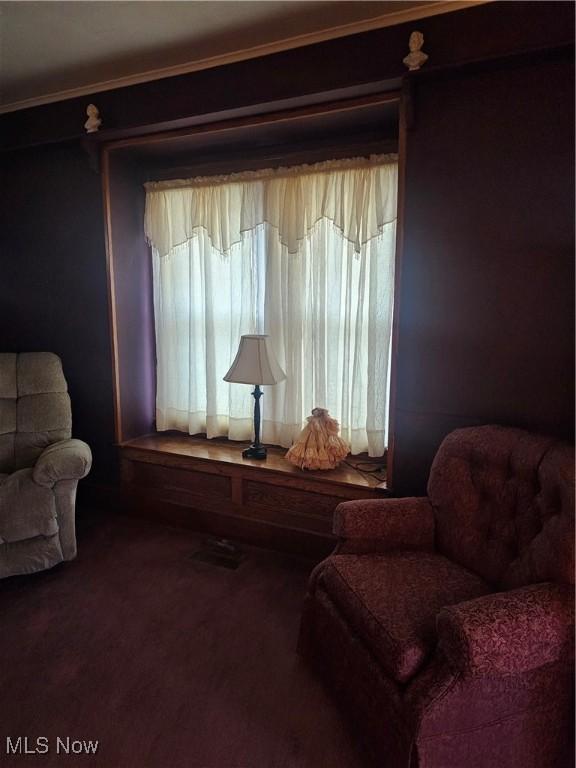 445 N 18th St, Sebring, OH 44672 - sitting room with ornamental molding and carpet
