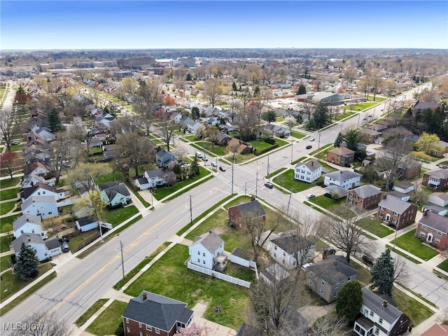 drone / aerial view featuring a residential view
