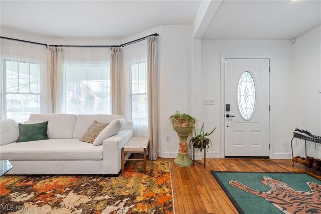 1881 W 65th St, Cleveland, OH 44102 - entryway featuring hardwood / wood-style floors and baseboards