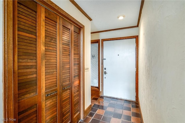 1809 Heritage Cir, Dover, OH 44622 - entryway featuring crown molding