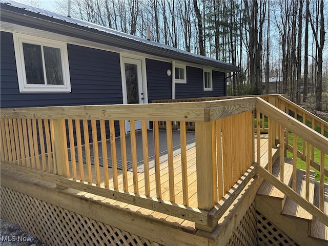 view of wooden terrace