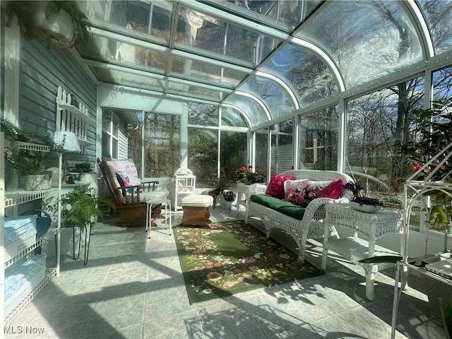 view of sunroom / solarium