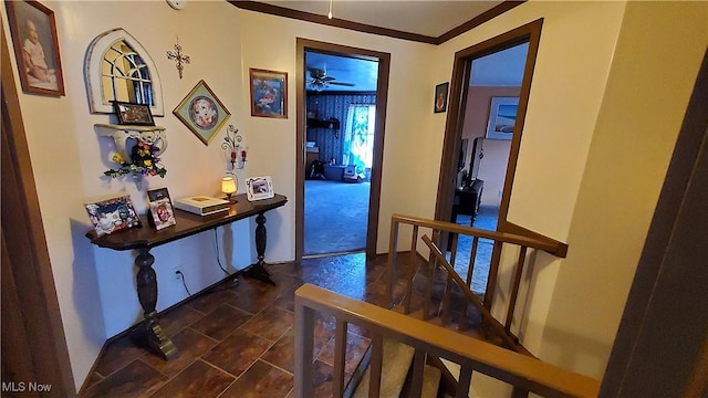 59011 Cherry Hill Rd, Byesville, OH 43723 - corridor with an upstairs landing and baseboards