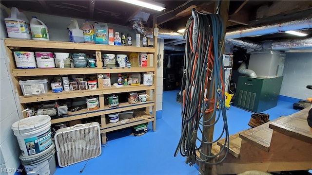 59011 Cherry Hill Rd, Byesville, OH 43723 - storage room featuring heating unit