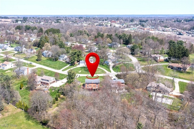 1332 Springbrook Dr, Mansfield, OH 44906 - aerial view of property and surrounding area with a tree filled landscape