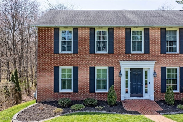 1332 Springbrook Dr, Mansfield, OH 44906 - colonial home with brick siding and a shingled roof