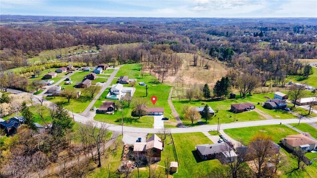 3604 Eldersville Rd, Colliers, WV 26035 - drone / aerial view featuring a residential view and a wooded view