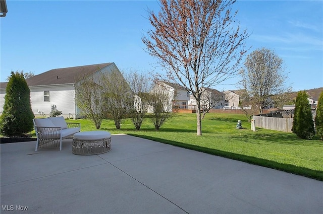 view of patio / terrace with a residential view
