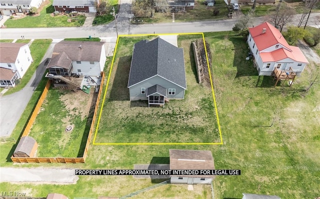 1804 28th St, Vienna, WV 26105 - drone / aerial view featuring a residential view