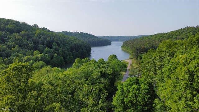 31713 Tappan Hills Rd, Tippecanoe, OH 44699 - drone / aerial view of a nearby body of water and a forest