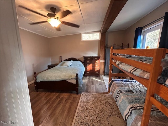 31713 Tappan Hills Rd, Tippecanoe, OH 44699 - bedroom featuring wood finished floors, a ceiling fan, and baseboards