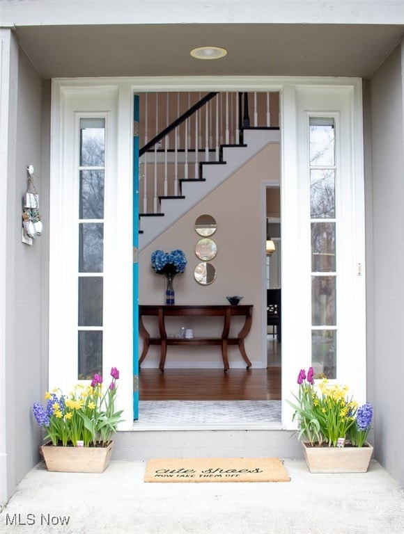view of exterior entry