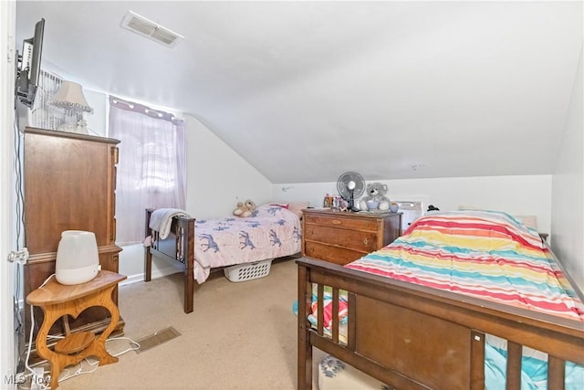1611 Township Road 1610, Ashland, OH 44805 - carpeted bedroom featuring lofted ceiling and visible vents