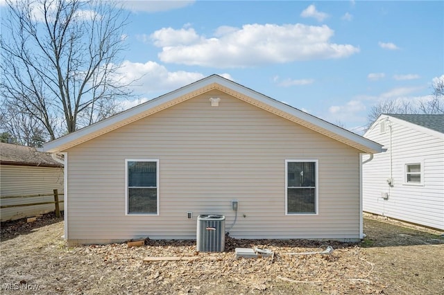 502 Fairlawn Ave, Painesville, OH 44077 - rear view of house with central AC unit