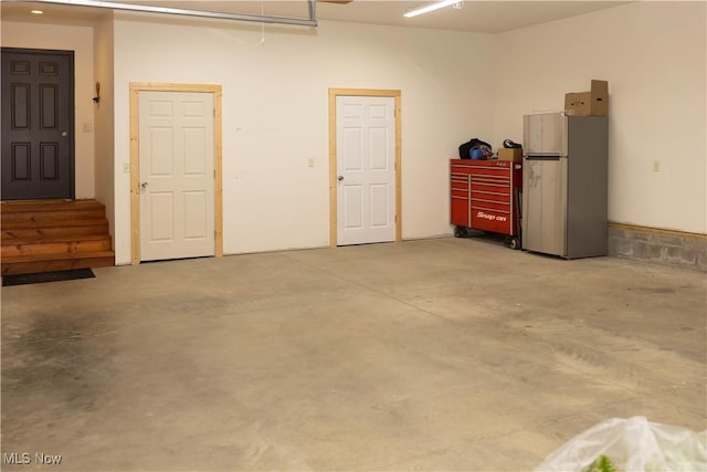 25900 Township Road 26, Coshocton, OH 43812 - garage featuring freestanding refrigerator