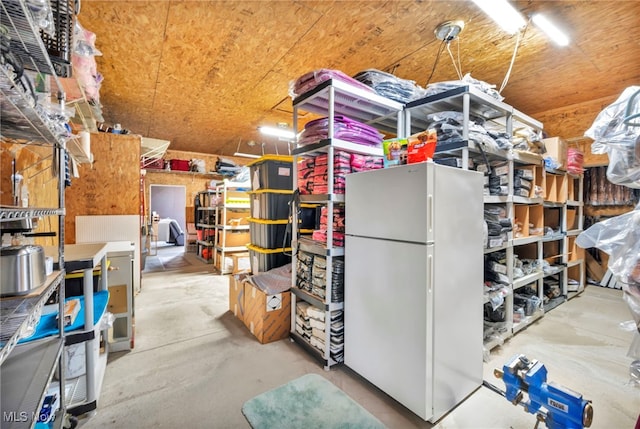 view of storage room
