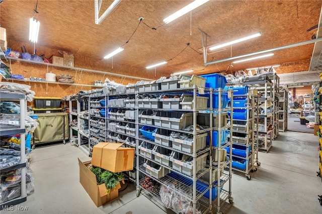 view of storage room