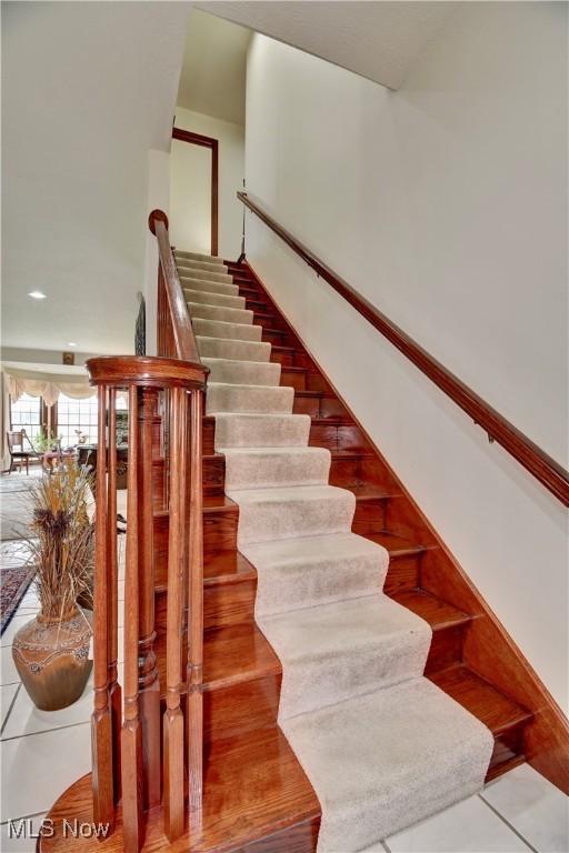 view of staircase
