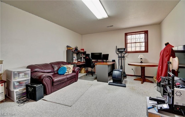 carpeted office with visible vents