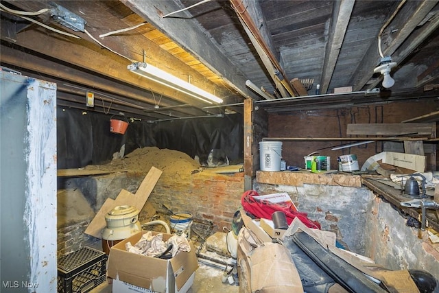 view of storage room