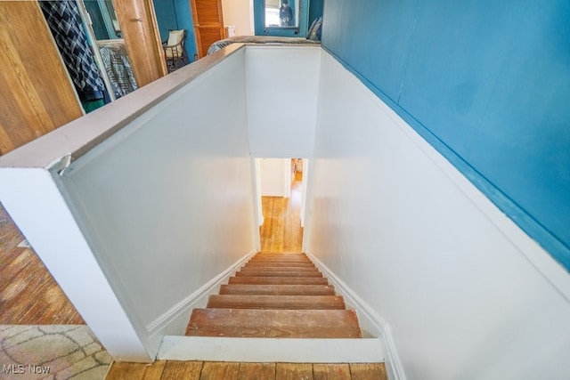 3867 E 177th St, Cleveland, OH 44128 - stairs with wood finished floors