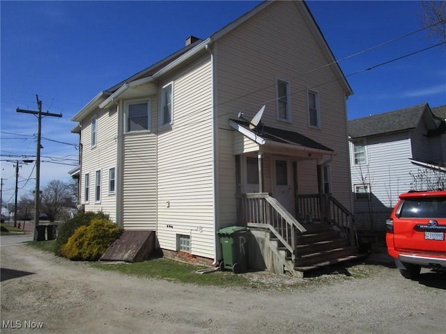 view of side of home